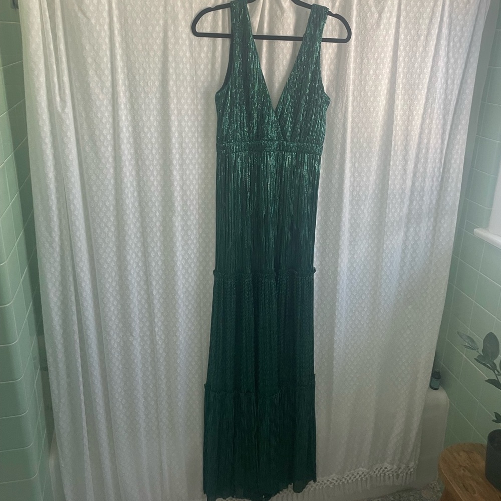 Green maxi dress